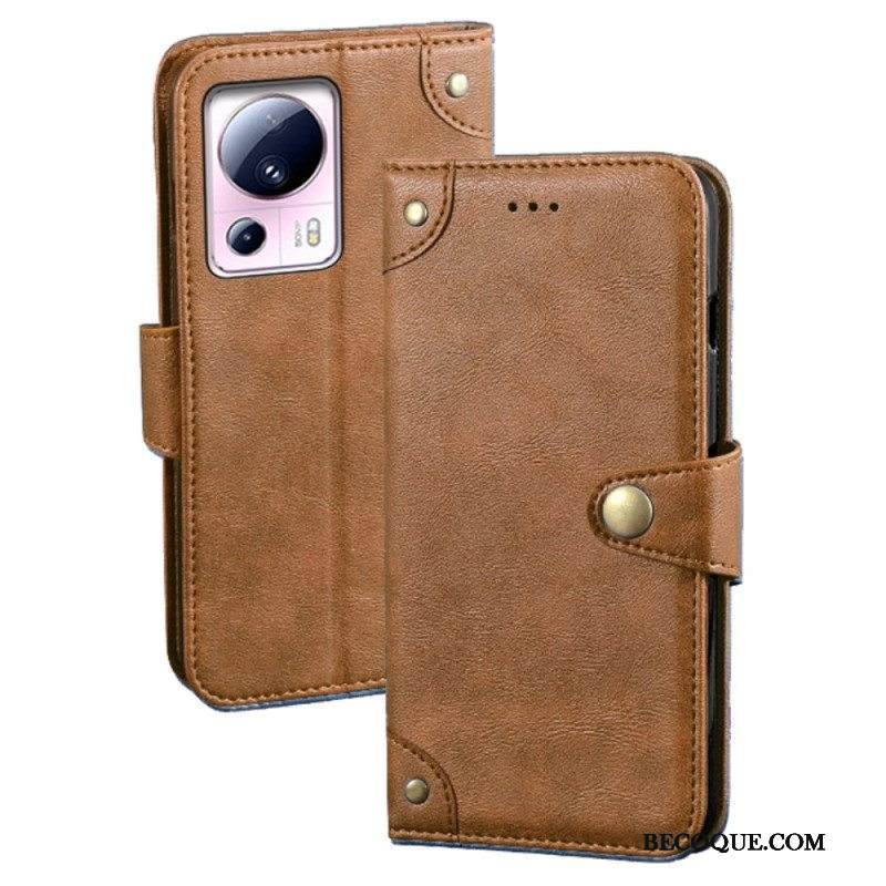 Flip Case Xiaomi 13 Lite Vintage Idewei