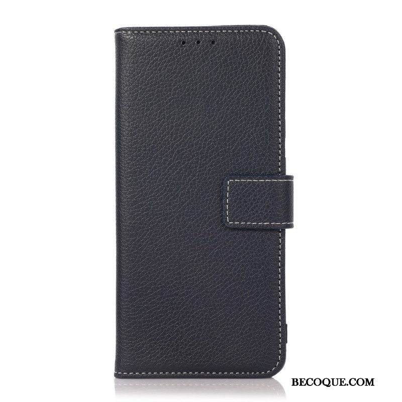 Flip Case Xiaomi Redmi Note 10 Pro Litsi Paljaat Saumat