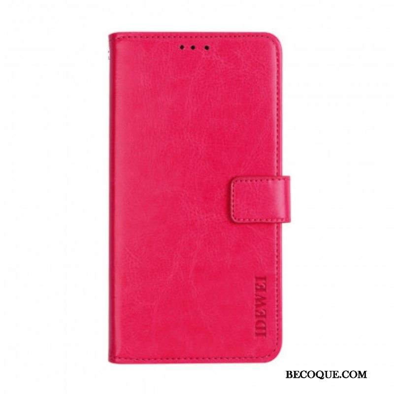 Flip Case Xiaomi Redmi Note 10 Pro Nahkajäljitelmä Idewei