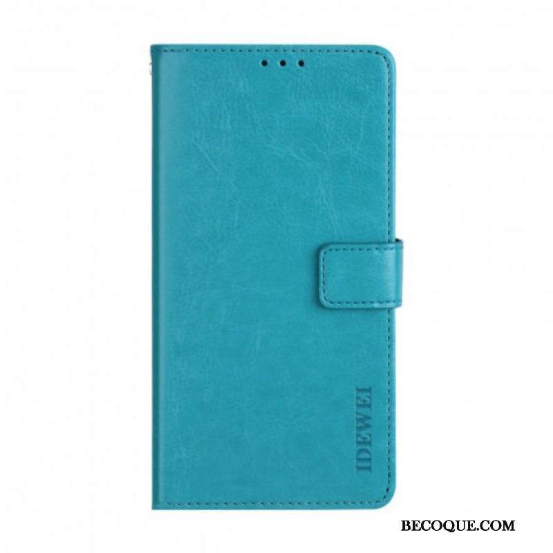 Flip Case Xiaomi Redmi Note 10 Pro Nahkajäljitelmä Idewei