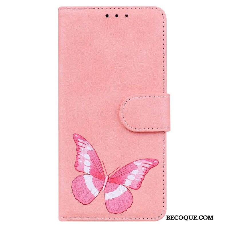 Flip Case Xiaomi Redmi Note 10 Pro Skin Touch Butterfly