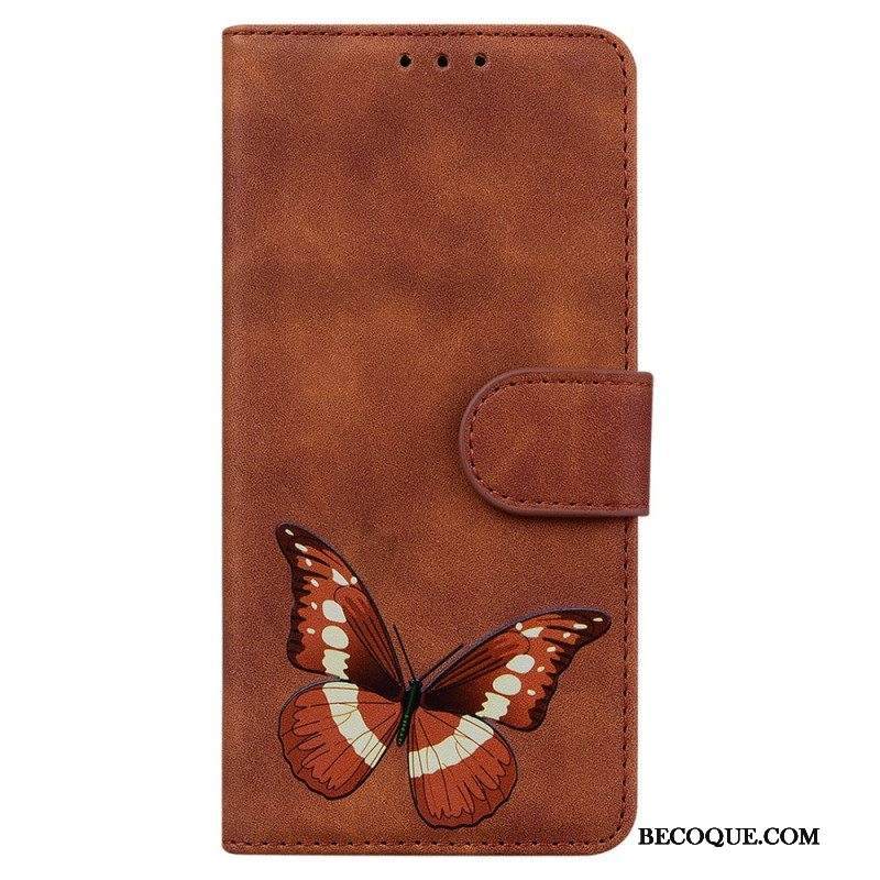 Flip Case Xiaomi Redmi Note 10 Pro Skin Touch Butterfly