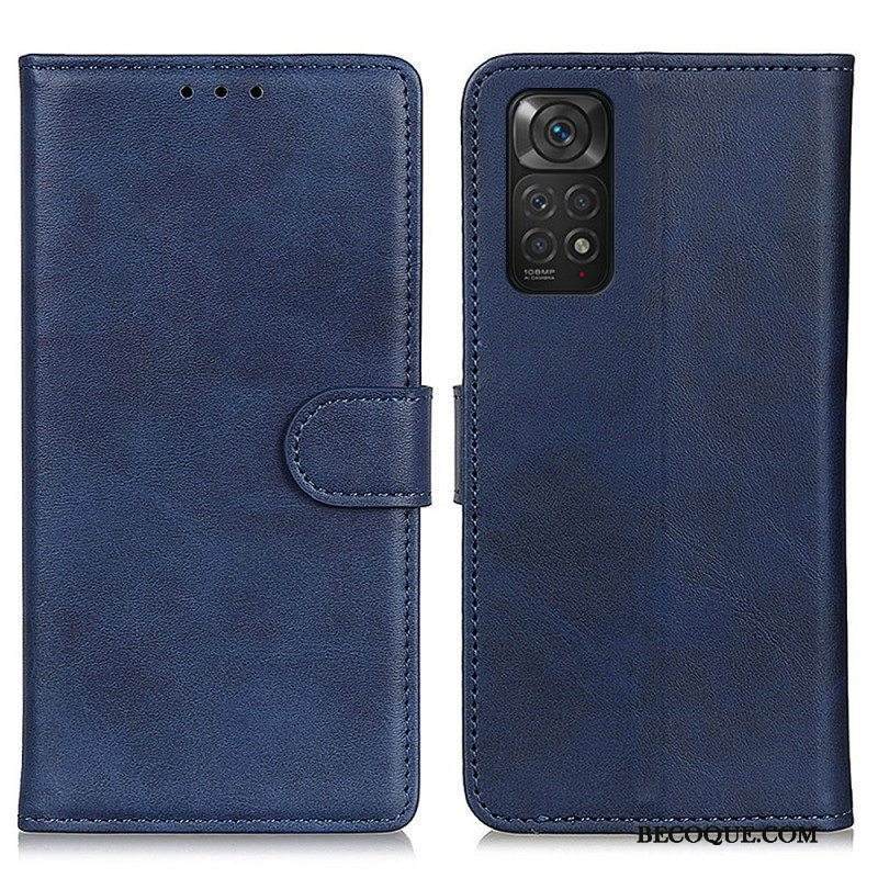 Flip Case Xiaomi Redmi Note 11 / 11S Retro Mattanahkaefekti