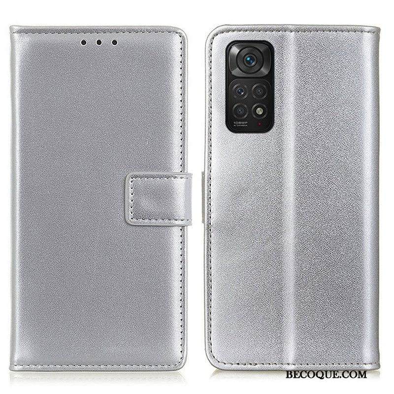 Flip Case Xiaomi Redmi Note 11 / 11S Tavallista Keinonahkaa