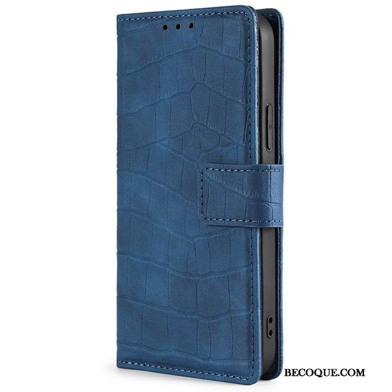 Flip Case Xiaomi Redmi Note 11 Pro / 11 Pro 5G Ihokosketuskrokotiili