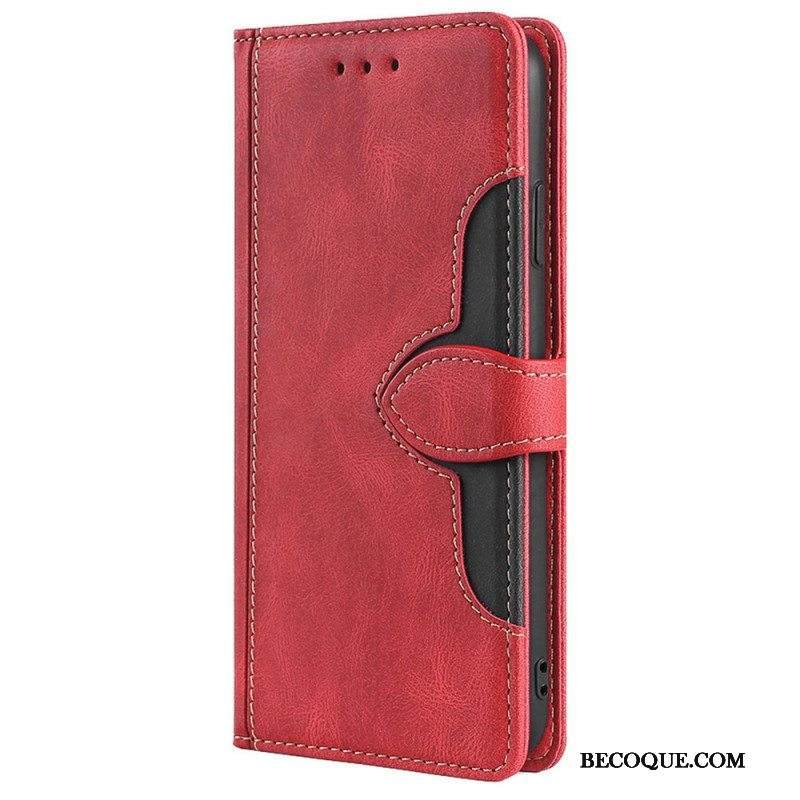 Flip Case Xiaomi Redmi Note 11 Pro / 11 Pro 5G Keinonahka Bicolor Tyylikäs