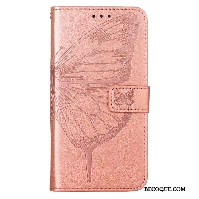 Flip Case Xiaomi Redmi Note 11 Pro Plus 5G Butterfly Design Kaulanauhalla