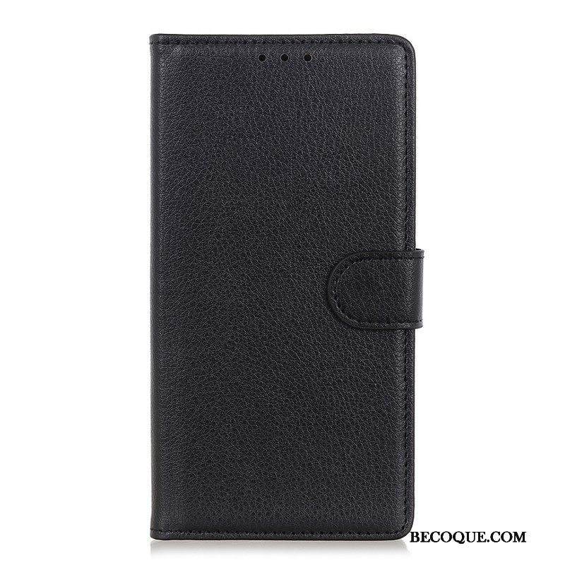 Flip Case Xiaomi Redmi Note 11 Pro Plus 5G Perinteinen Litsi-nahka