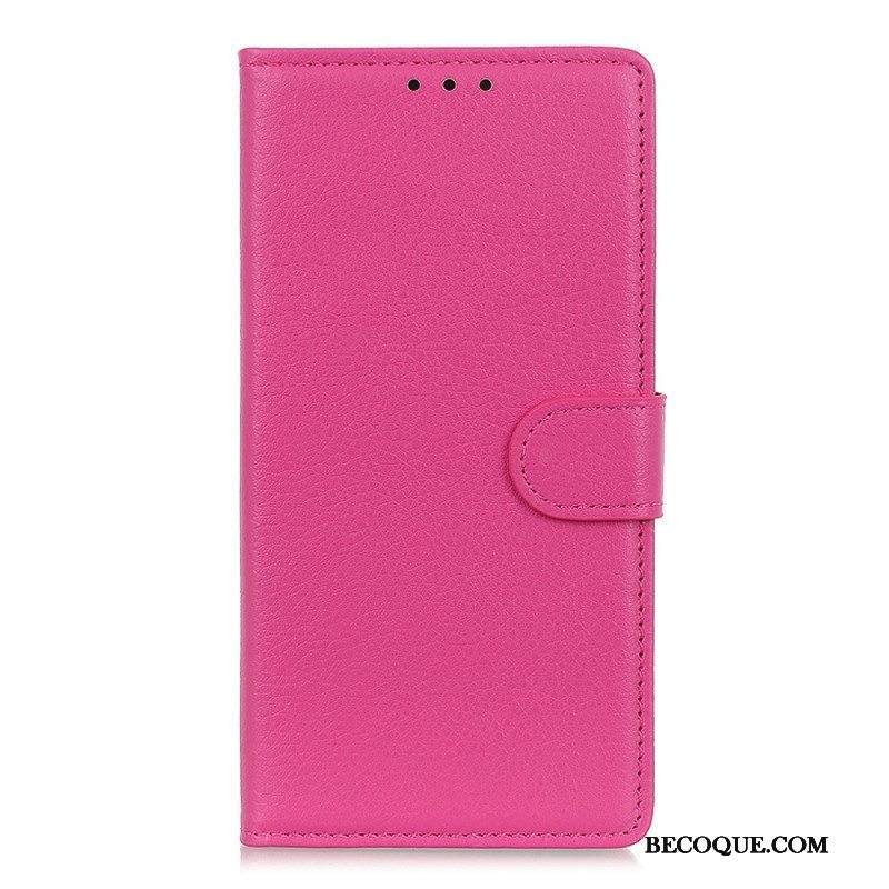 Flip Case Xiaomi Redmi Note 11 Pro Plus 5G Perinteinen Litsi-nahka