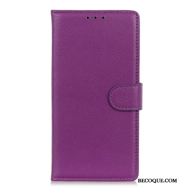 Flip Case Xiaomi Redmi Note 11 Pro Plus 5G Perinteinen Litsi-nahka