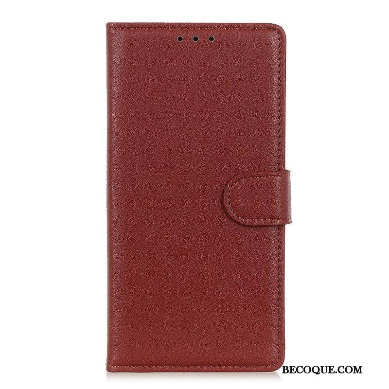 Flip Case Xiaomi Redmi Note 11 Pro Plus 5G Perinteinen Litsi-nahka