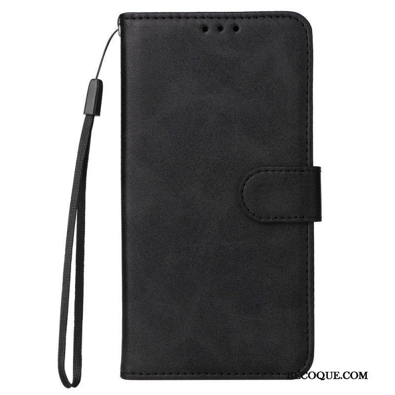 Flip Case Xiaomi Redmi Note 12 Pro Plus Suojaketju Kuori Tavallinen Hihnalla