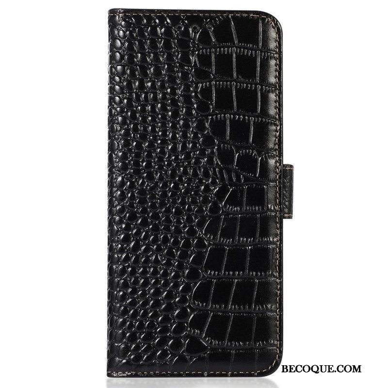 Kotelot Huawei Mate 50 Pro Crocodile Style Rfid