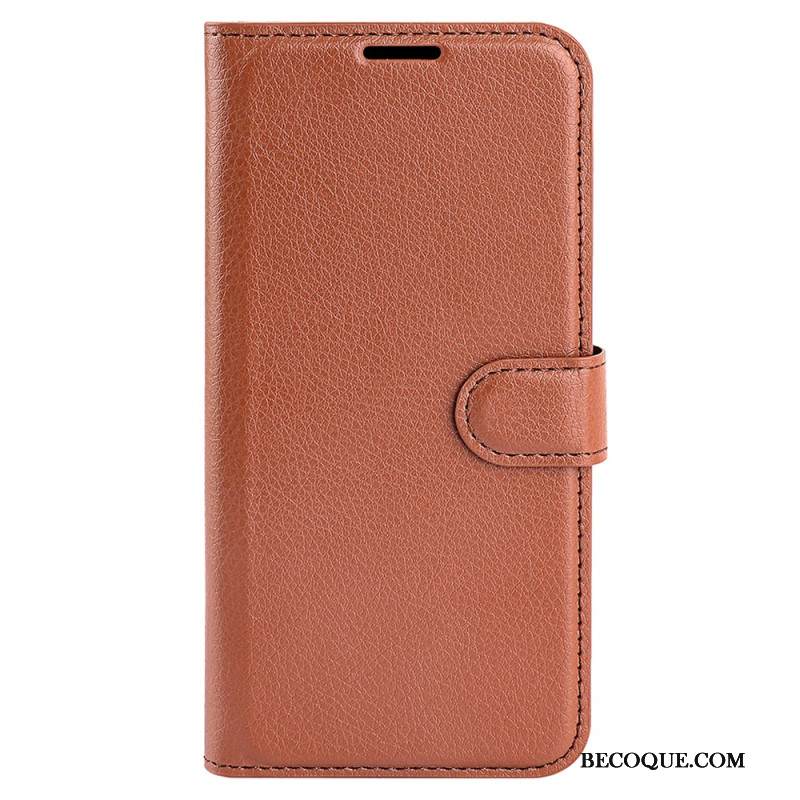 Kotelot Huawei Nova 11 Pro Classic Litchi Faux Leather