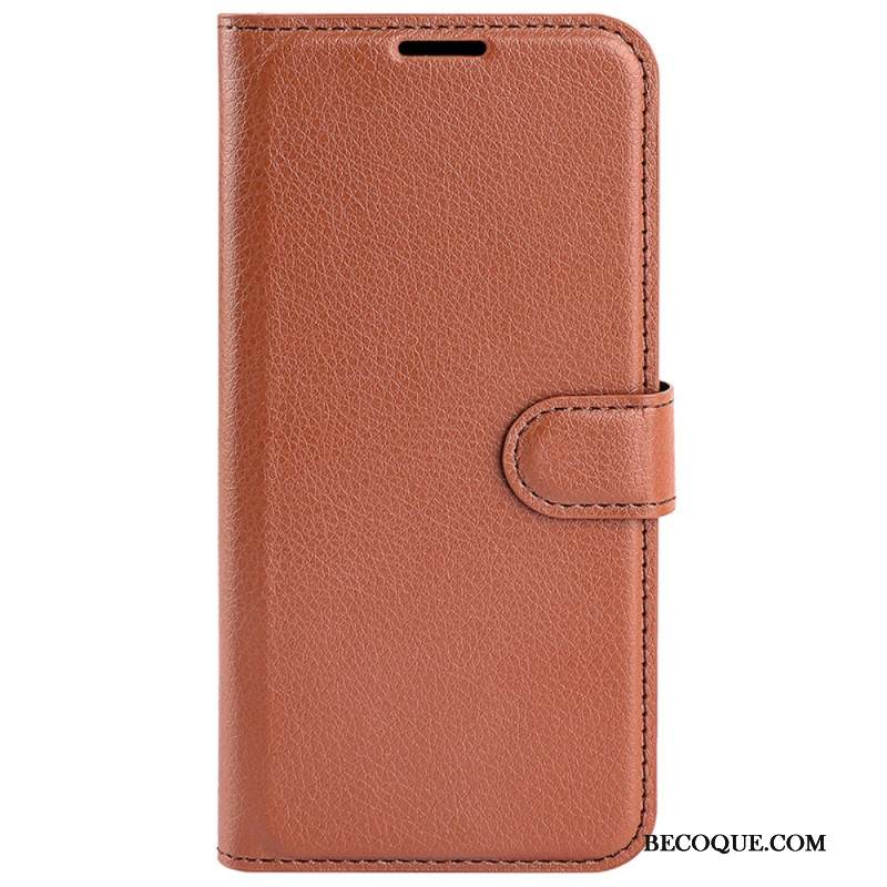 Kotelot Huawei Pura 70 Classic Litchi Faux Leather