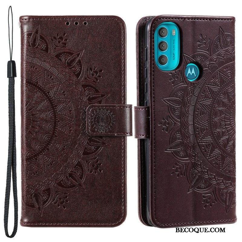 Kotelot Moto G71 5G Auringon Mandala