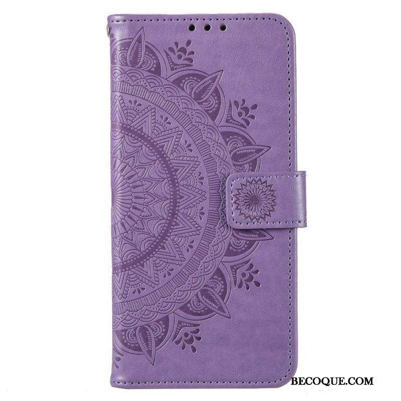 Kotelot Moto G73 5G Auringon Mandala