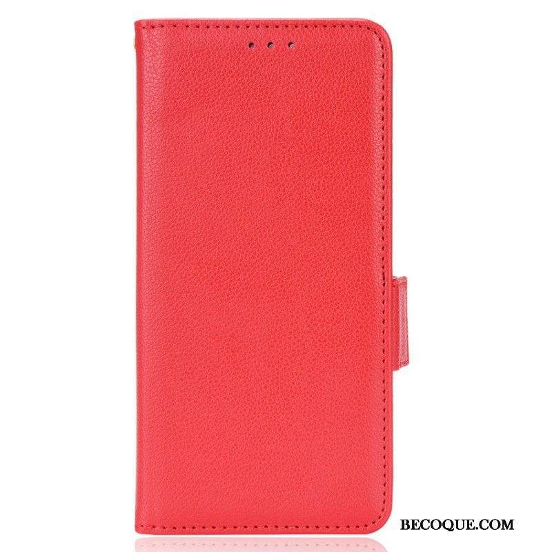 Kotelot Samsung Galaxy A13 Perinteinen Litchi Faux Leather