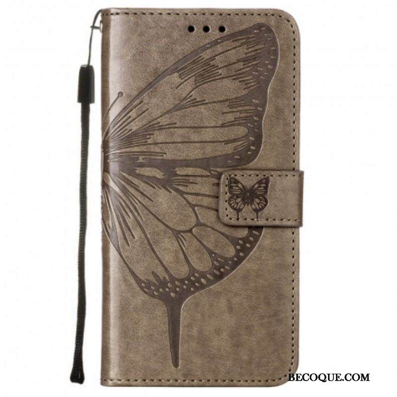 Kotelot Samsung Galaxy A52 4G / A52 5G / A52s 5G Butterfly Design Kaulanauhalla