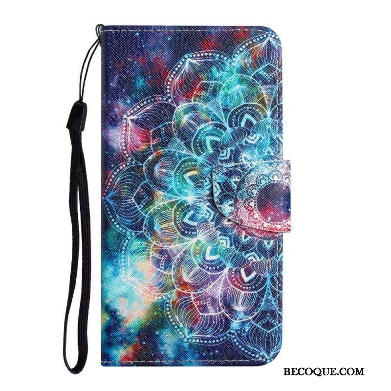 Kotelot Samsung Galaxy A54 5G Suojaketju Kuori Strappy Mandala