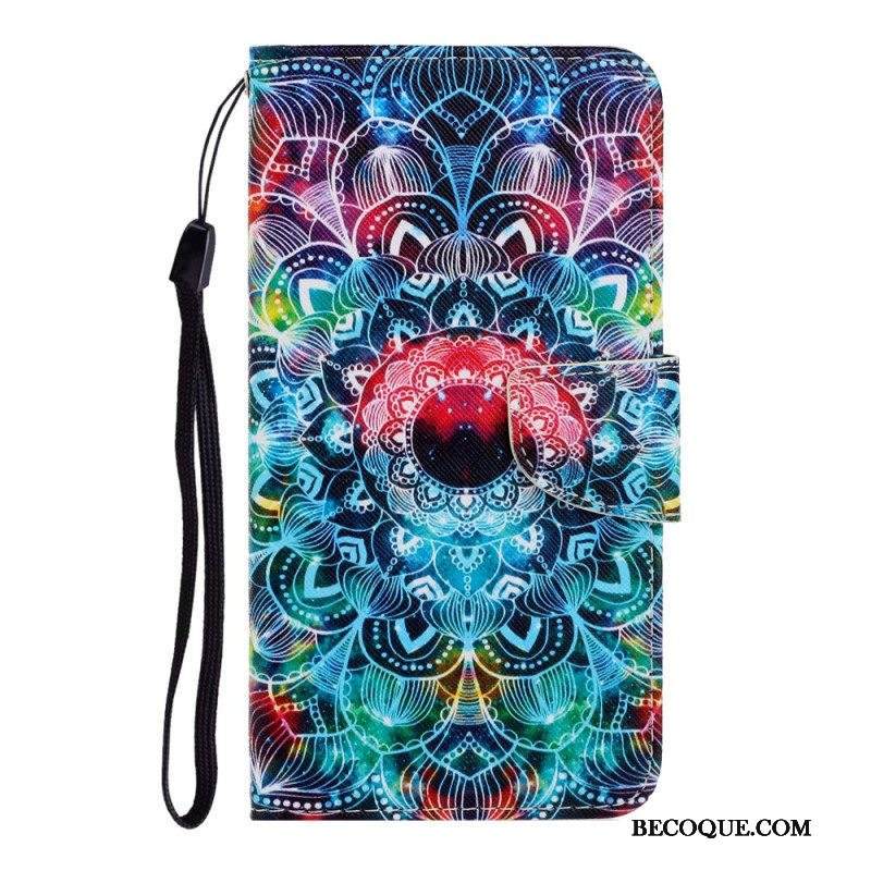 Kotelot Samsung Galaxy A54 5G Suojaketju Kuori Strappy Mandala