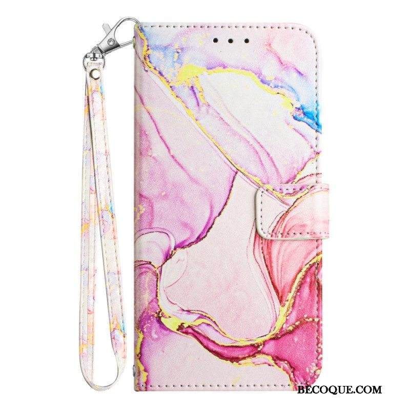 Kotelot Samsung Galaxy A54 5G Suojaketju Kuori Strip Marble