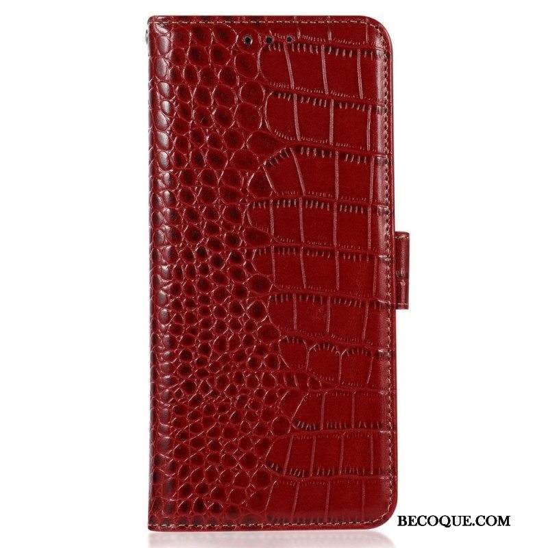 Kotelot Samsung Galaxy M13 Crocodile Style Rfid