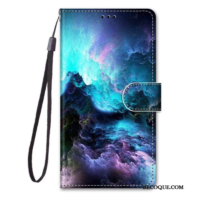 Kotelot Samsung Galaxy M53 5G Suojaketju Kuori Lanyard Maisema