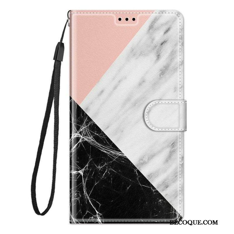 Kotelot Samsung Galaxy M53 5G Suojaketju Kuori Strip Marble