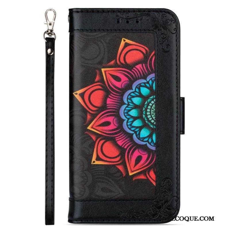 Kotelot Samsung Galaxy S22 5G Suojaketju Kuori Strappy Mandala Koristelu