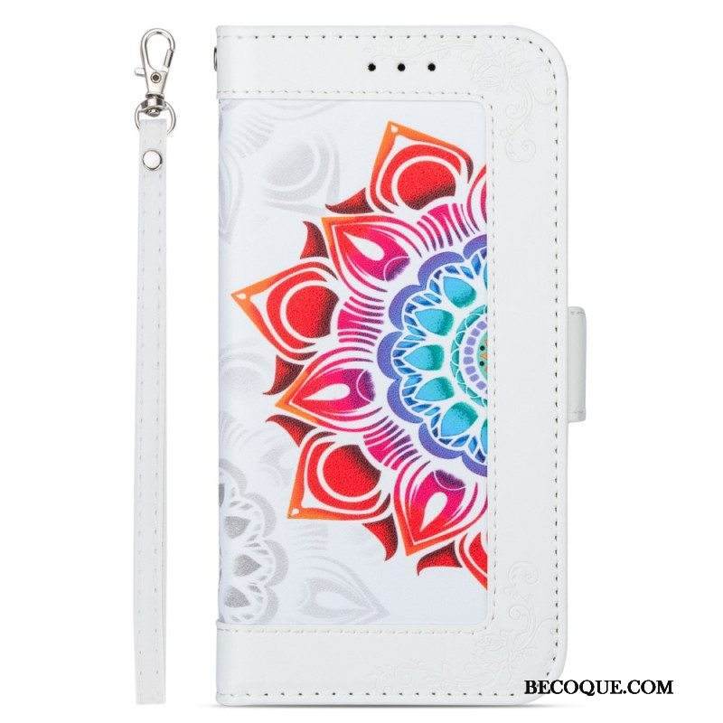 Kotelot Samsung Galaxy S22 5G Suojaketju Kuori Strappy Mandala Koristelu