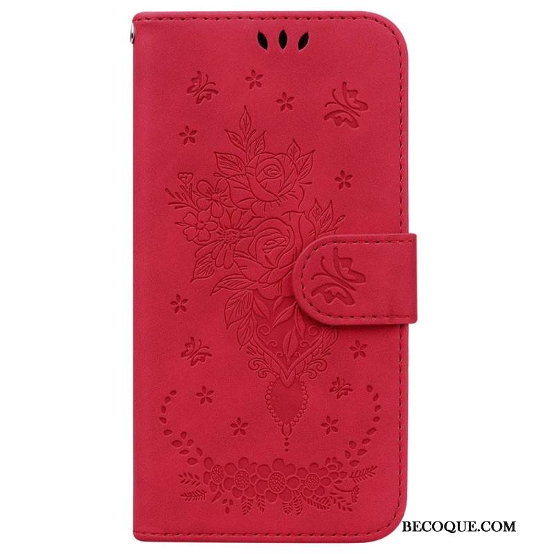 Kotelot Sony Xperia 1 Vi Strap Roses Suojakuori