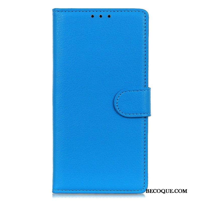 Kotelot Sony Xperia 5 IV Perinteinen Litchi Faux Leather