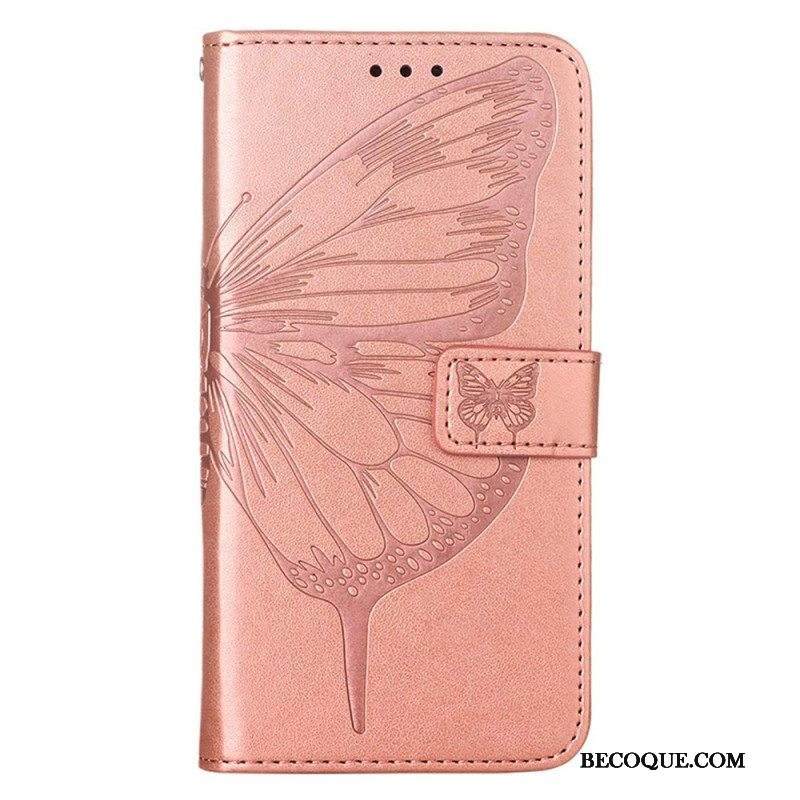 Kotelot Xiaomi 12 Lite Butterfly Design Kaulanauhalla