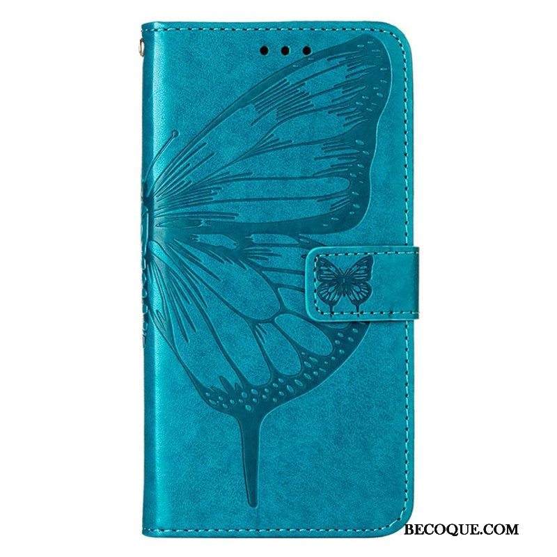 Kotelot Xiaomi 12 Lite Butterfly Design Kaulanauhalla