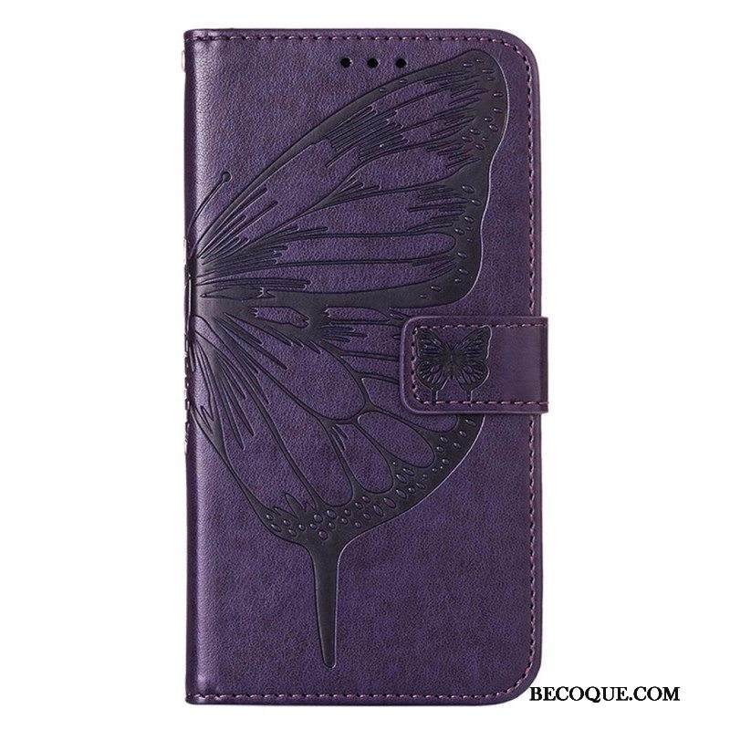 Kotelot Xiaomi 12 Lite Butterfly Design Kaulanauhalla