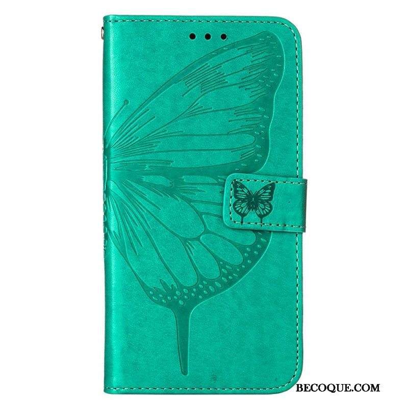 Kotelot Xiaomi 12 Lite Butterfly Design Kaulanauhalla