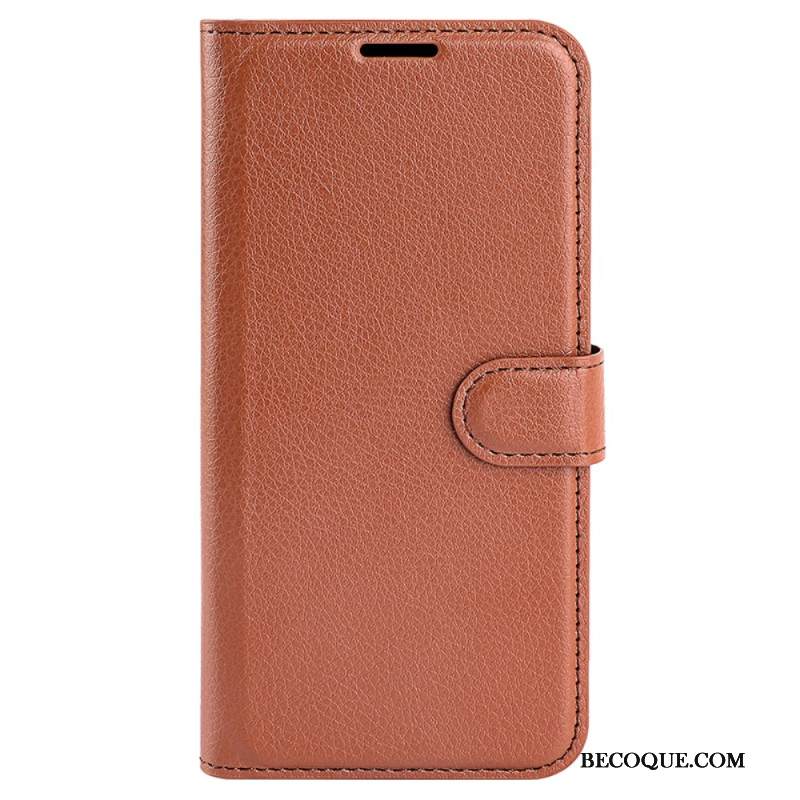 Kotelot Xiaomi 14 Pro Classic Litchi Faux Leather Suojakuori