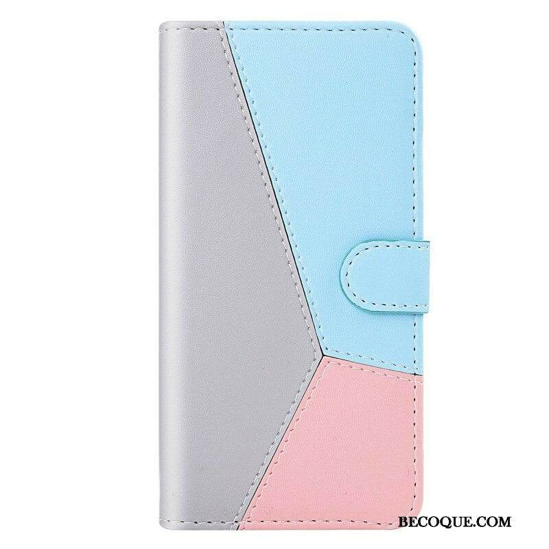 Kotelot Xiaomi Redmi Note 10 / 10S Tricolor Leather Effect