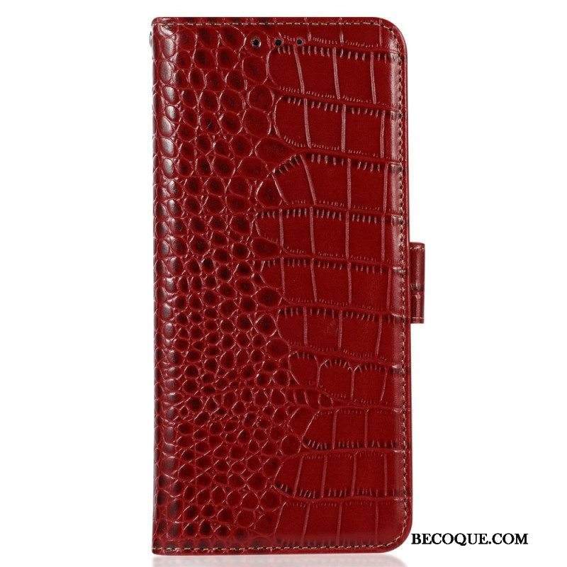 Kotelot Xiaomi Redmi Note 12 Pro Plus Crocodile Style Rfid