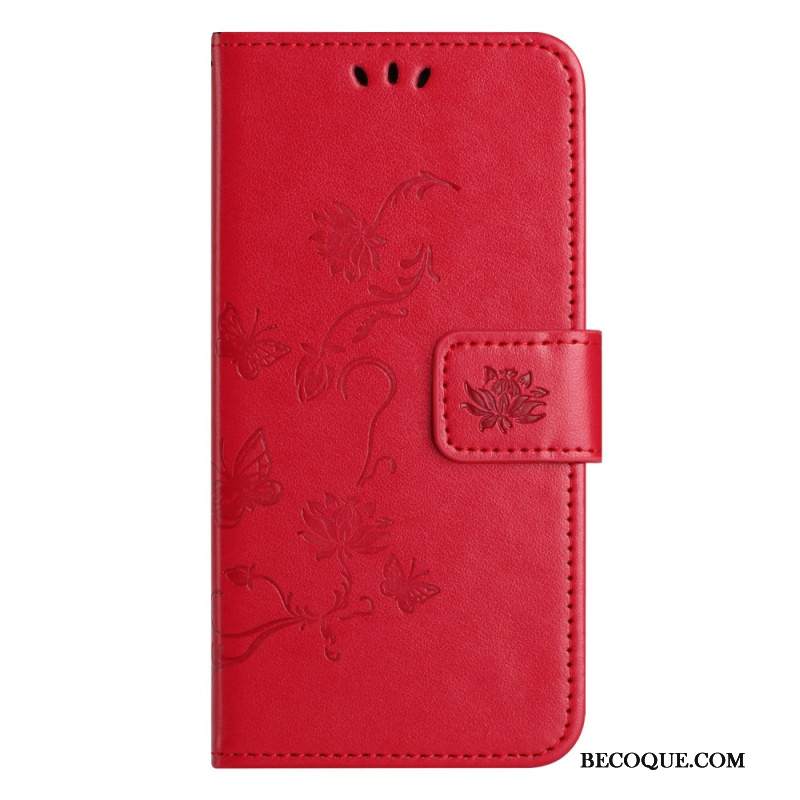 Kotelot Xiaomi Redmi Note 13 5g Strap Flowers Suojakuori