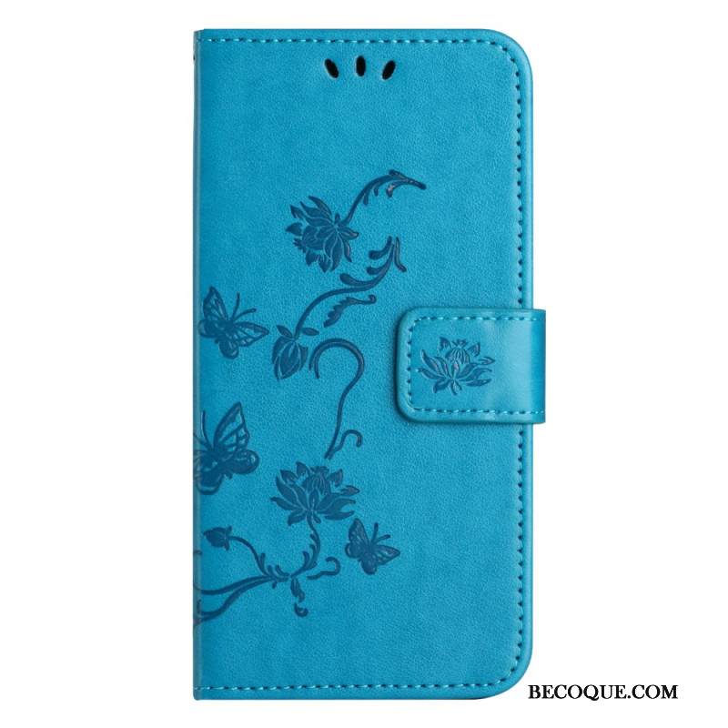 Kotelot Xiaomi Redmi Note 13 5g Strap Flowers Suojakuori