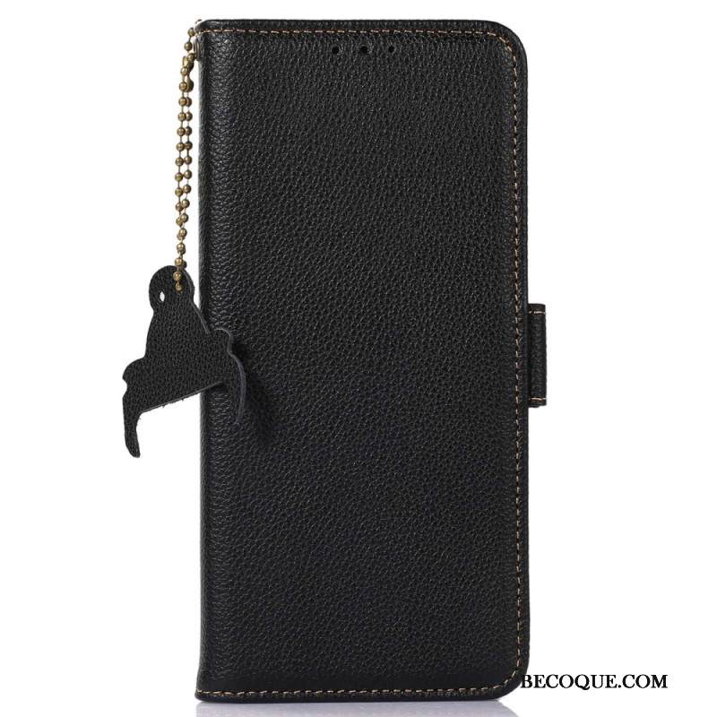 Kotelot Xiaomi Redmi Note 13 Pro 4g Litchi Leather Rfid-tekniikka Suojakuori