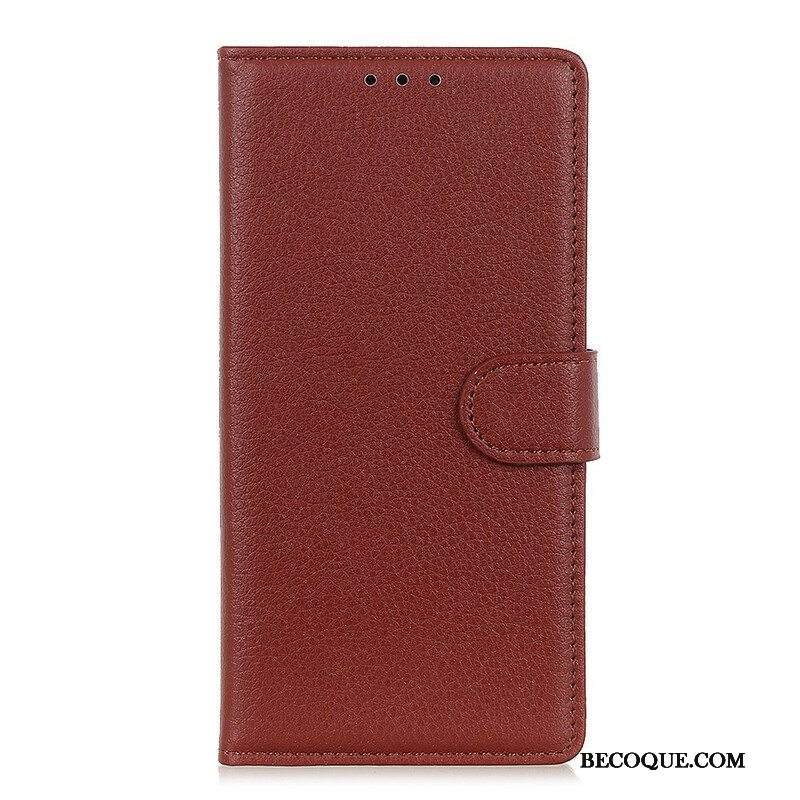 Kotelot iPhone 13 Mini Perinteinen Litchi Faux Leather