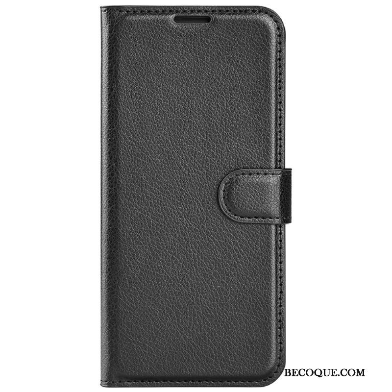 Kotelot iPhone 16 Pro Puhelinkuoret Classic Litchi Faux Leather