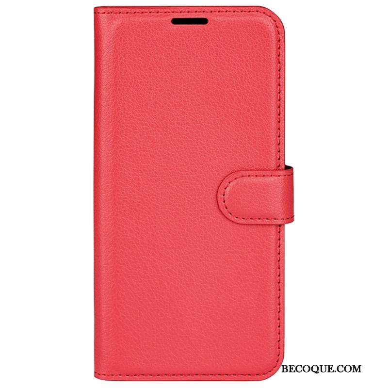 Kotelot iPhone 16 Pro Puhelinkuoret Classic Litchi Faux Leather