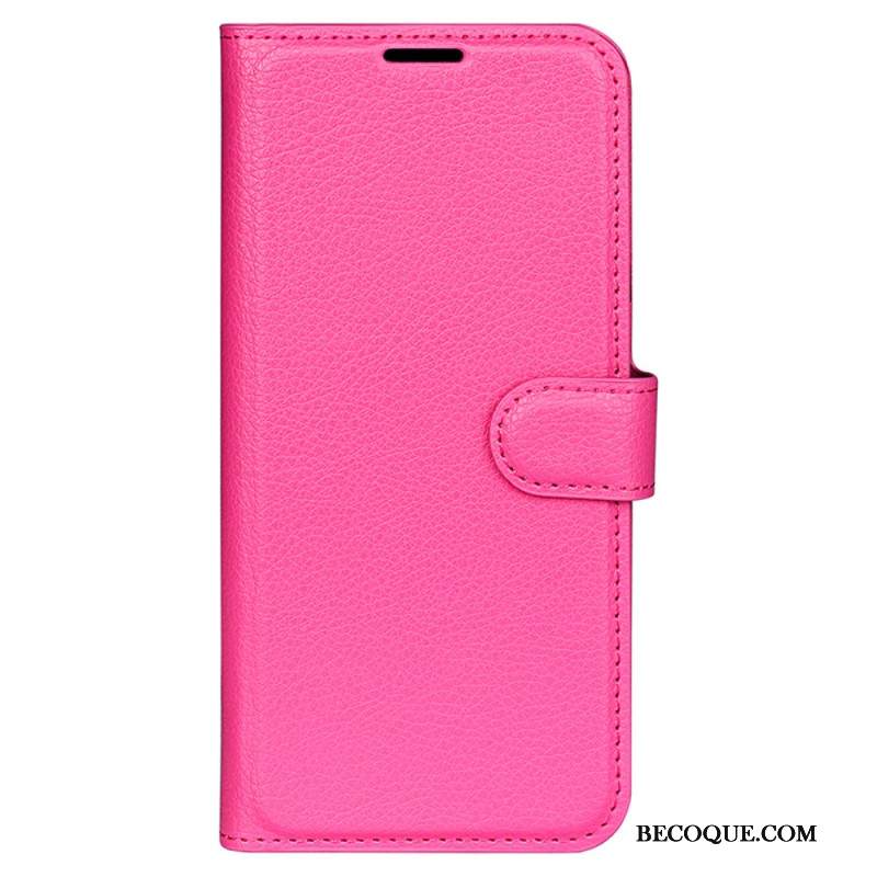 Kotelot iPhone 16 Pro Puhelinkuoret Classic Litchi Faux Leather