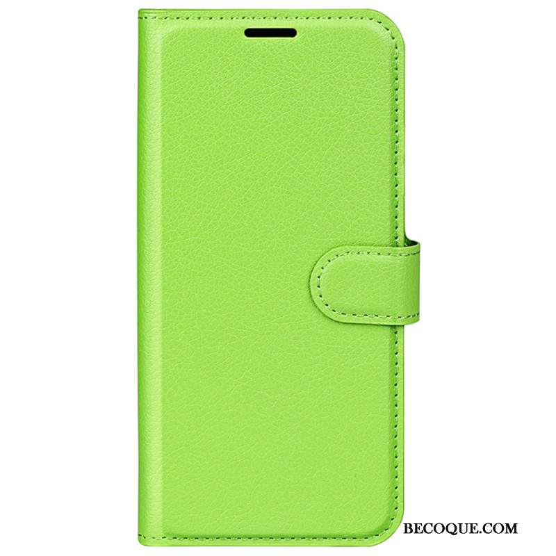 Kotelot iPhone 16 Pro Puhelinkuoret Classic Litchi Faux Leather