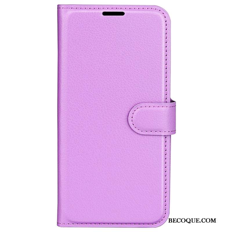 Kotelot iPhone 16 Pro Puhelinkuoret Classic Litchi Faux Leather