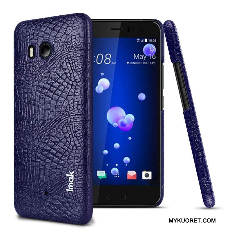 Kuori Htc U11 Nahka 说 Murtumaton, Kotelo Htc U11 Suojaus Kukkakuvio Krokotiili